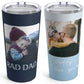 Insulated Stainless Steel Travel Tumbler with lid and Custom Photo (1 Photo)