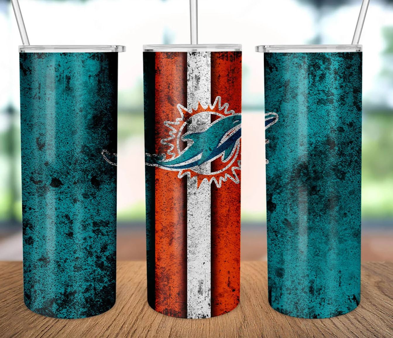 20oz Insulated Stainless Steel Travel Tumbler - Miami Dolphins