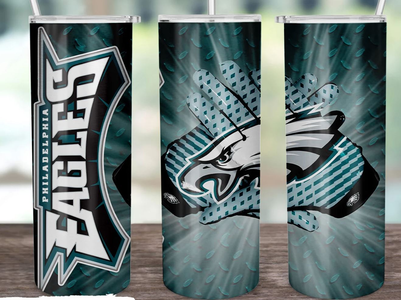 Eagles - 20oz Skinny Insulated Stainless Steel Travel Tumbler