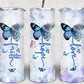 Blessed Is she Who Has Believed - 20oz Skinny Insulated Stainless Steel Travel Tumbler