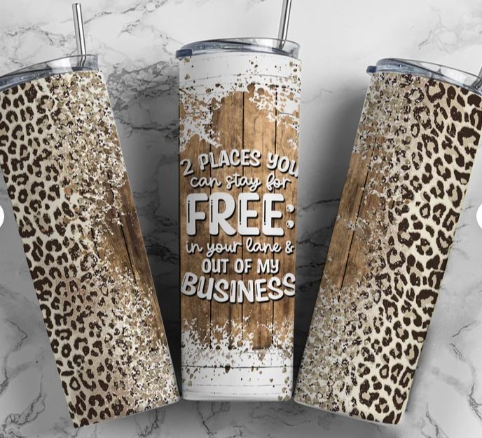 20oz Insulated Stainless Steel Travel Tumbler - Out of My Business