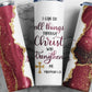 I Can Do all Things Through Christ (Red)- 20oz Insulated Stainless Steel Travel Tumbler