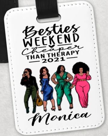 Besties Adventure Customized Passport Cover or Luggage Tag