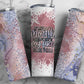 If my mouth doesn't say it my face will - 20oz Skinny Insulated Stainless Steel Travel Tumbler