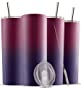 20oz Skinny Insulated Stainless Steel Tumbler with Lid and Straw