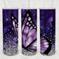 Purple Butterfly - 20oz Insulated Stainless Steel Travel Tumbler