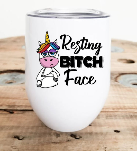 Resting Bitch Face - 12oz Insulated Stainless Steel Travel Tumbler