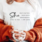 She Motivates Inspires Empowers- Shirt