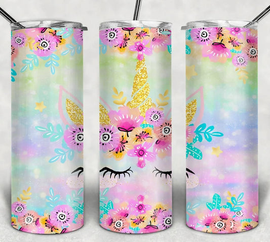 Colorful Unicorn- 20oz Insulated Stainless Steel Travel Tumbler